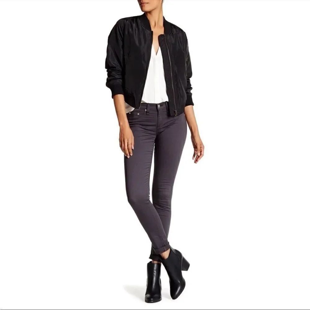 Rag & Bone Charcoal Gray Stretch Skinny Jeans/Pants